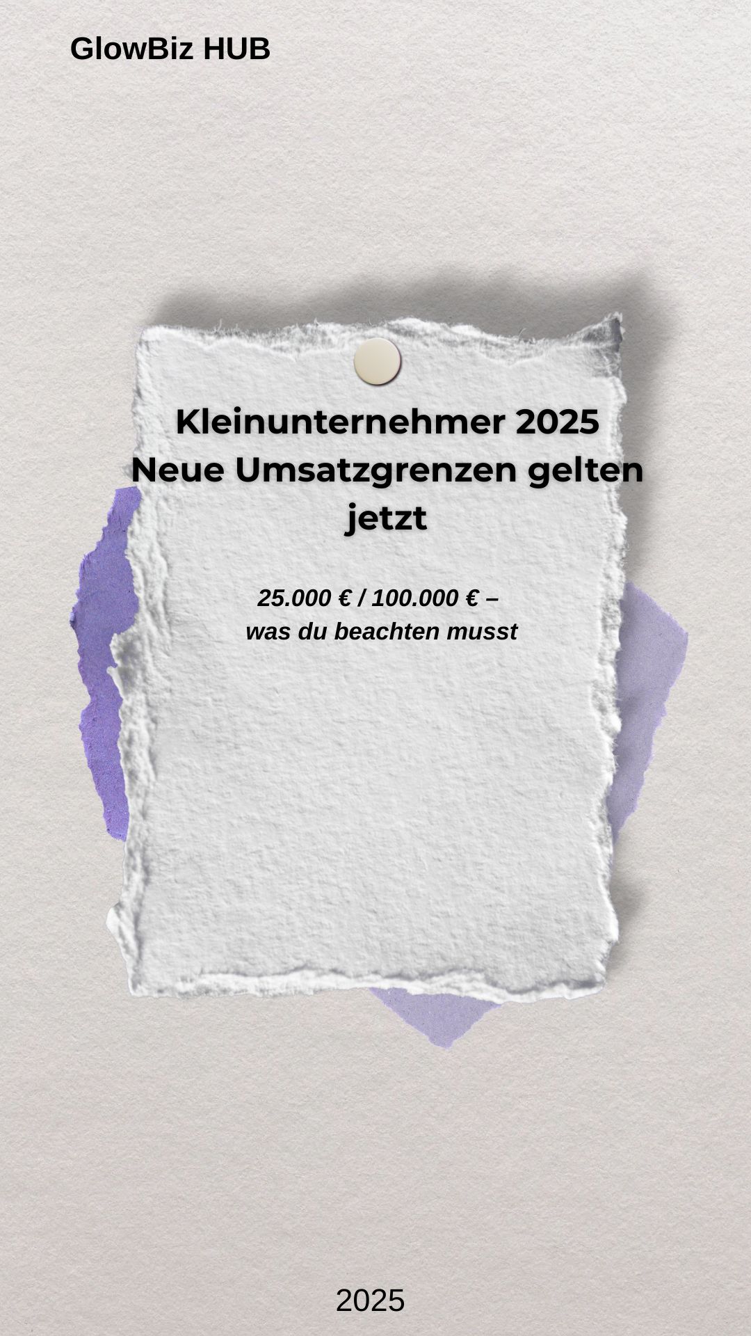 Kleinunternehmer 2025